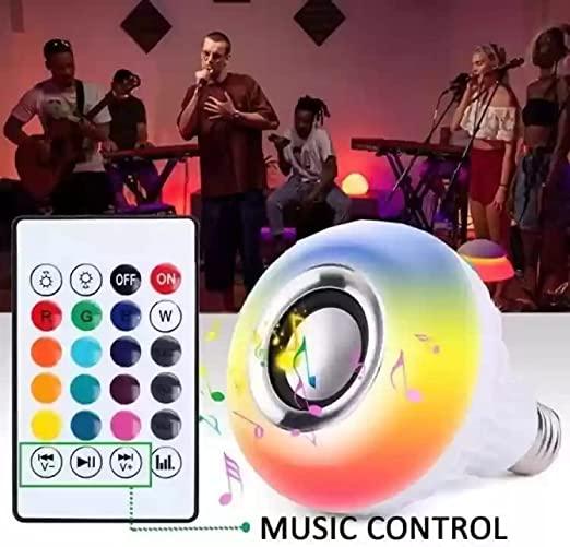 Multicolor Rgb Music Bulb, Wireless Bluetooth.